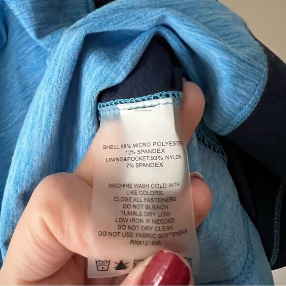 Title Nine Double Down Blue Workout Dress - Picture 15 of 15